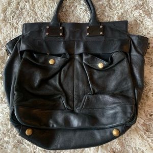 rag & bone Large Pilot Satchel Black